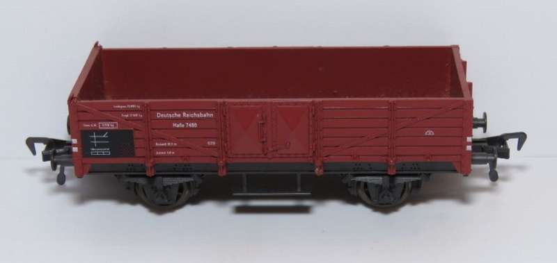 H0 gauge 1/87 86 mm 2-axle DB high-sided open goods wagon, mint in orig.box Fleischmann 5012