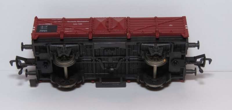 H0 gauge 1/87 86 mm 2-axle DB high-sided open goods wagon, mint in orig.box Fleischmann 5012