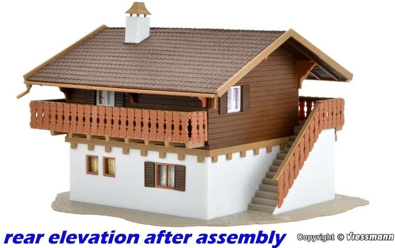 H0 gauge Alpine Chalet `Enzian` 120x105x80mm building kit #H0.1-87.HO Vollmer.9253