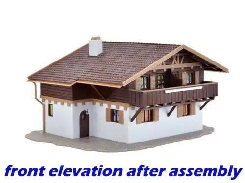H0 gauge Alpine Chalet `Forestpeace` 150x110x80mm building kit #H0.1-87.HO Vollmer.9252