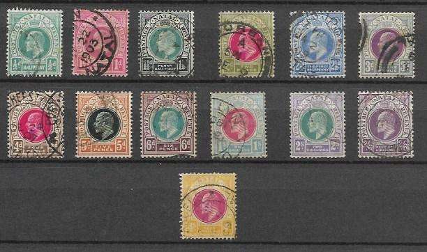 NATAL KEVII 1902 / 03  Full set of 13 vfu  SACC 109 to 121  R 4 823-00