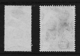 SWAZILAND 1948 ROYAL SILVER WEDDING  Set of 2 - vfu  SACC 45 & 46  R 1 020-00