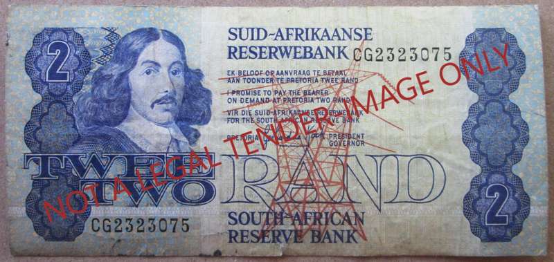Two Rand South Africa Serial Nr CG2323075