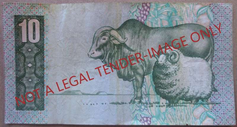 Ten Rand South Africa Serial Nr DR5203783C