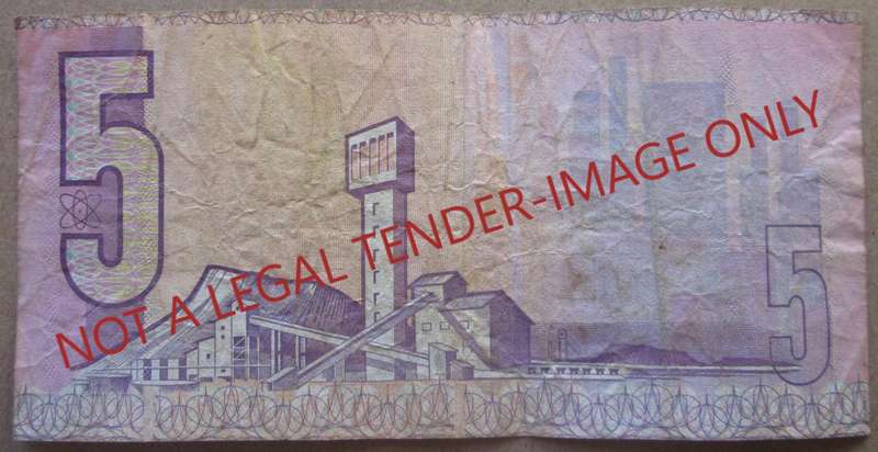 Five Rand South Africa Serial Nr CE9143981