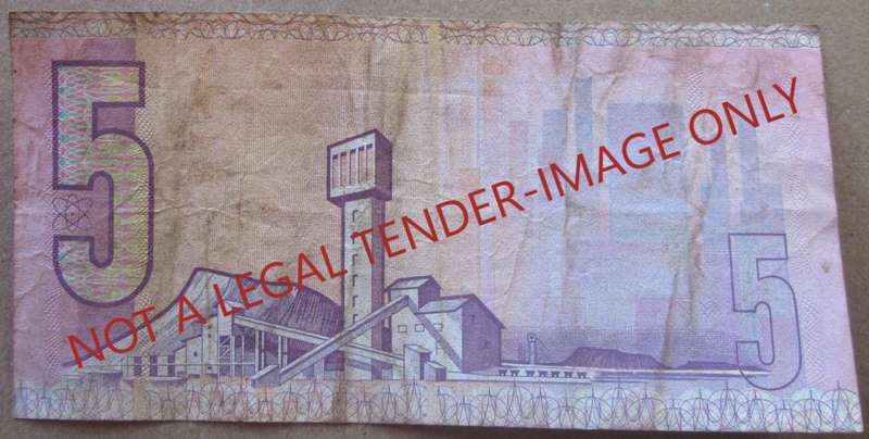 Five Rand South Africa Serial Nr BL5610507