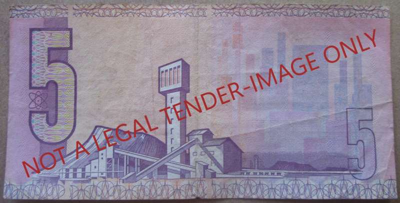 Five Rand South Africa Serial Nr BR6114624