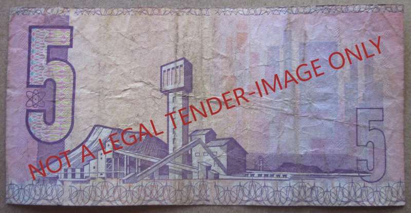 Five Rand South Africa Serial Nr BV4368422