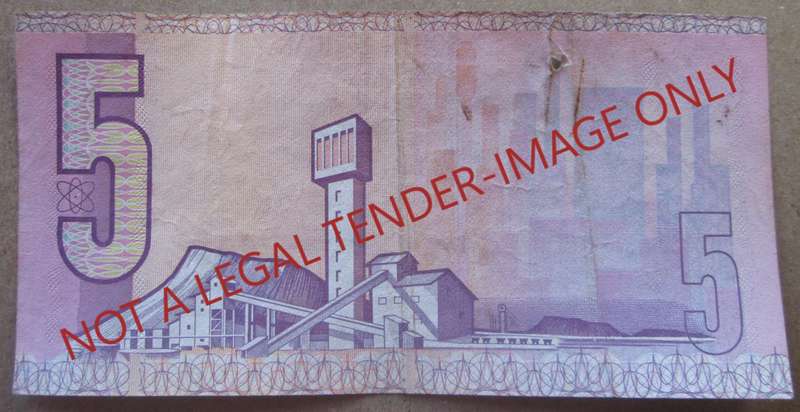 Five Rand South Africa Serial Nr BS5909736