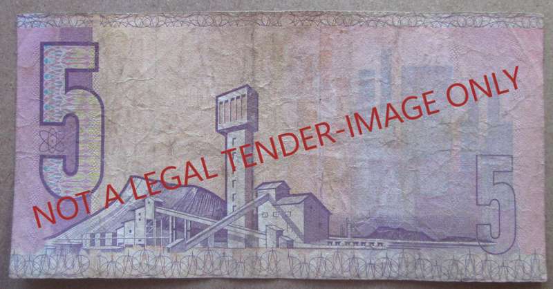 Five Rand South Africa Serial Nr BJ4726300