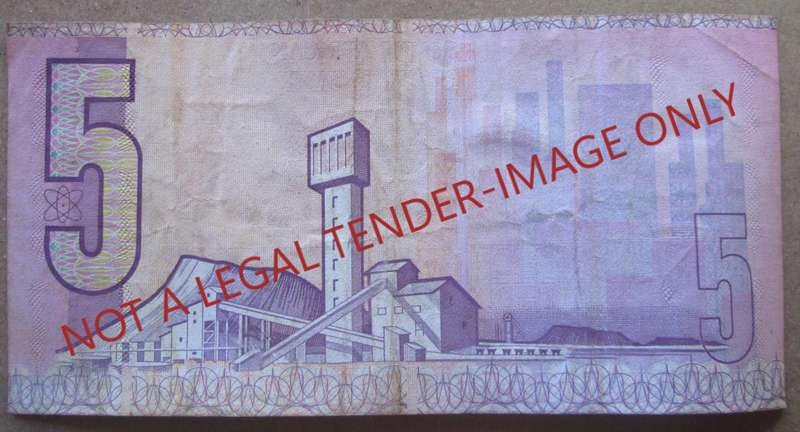 Five Rand South Africa Serial Nr AP1266362