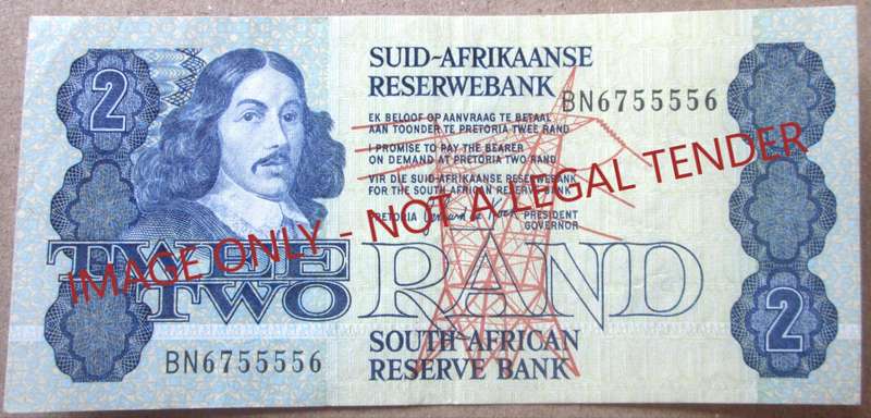 Two Rand South Africa Serial Nr BN6755556