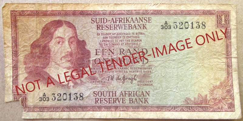 One Rand South Africa Serial Nr A303 320138