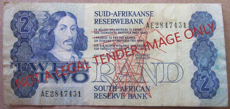Two Rand South Africa Serial Nr AE2847431
