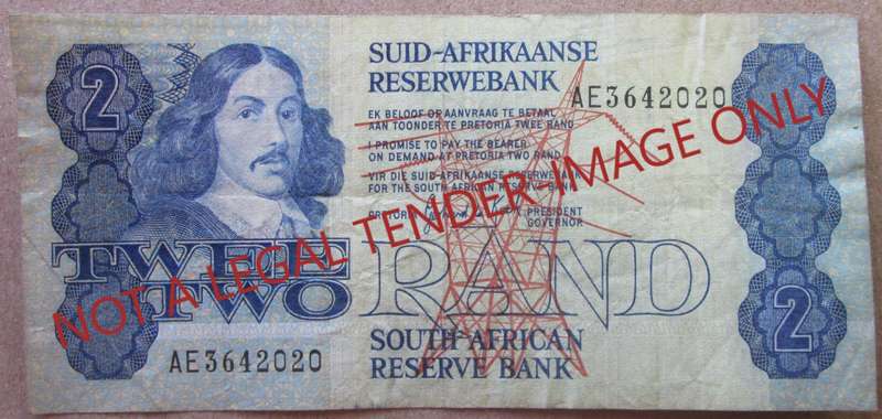Two Rand South Africa Serial Nr AE3642020