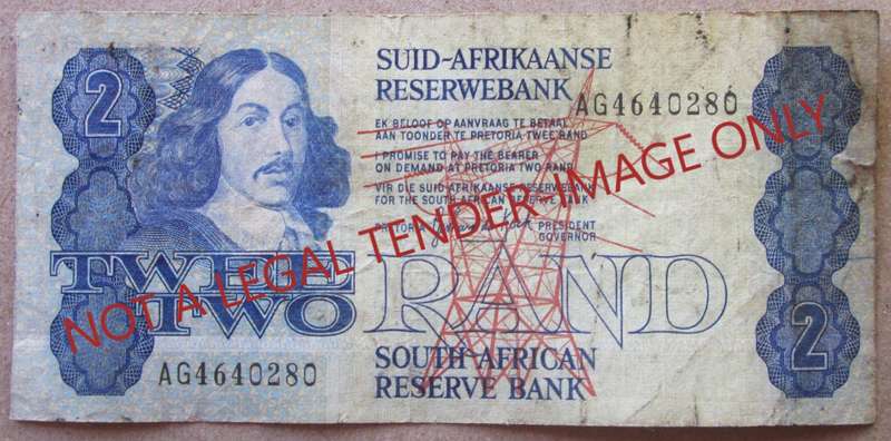 Two Rand South Africa Serial Nr AG4640280