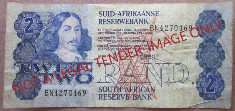 Two Rand South Africa Serial Nr BN4270469