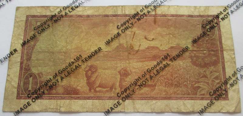 One Rand Republic of South Africa Serial Nr A375 851450