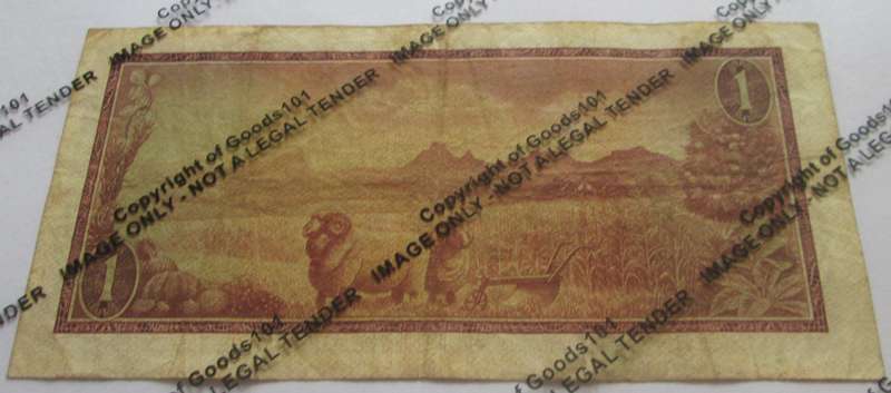 One Rand Republic of South Africa Serial Nr A417 642457