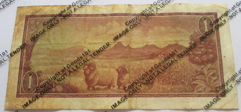 One Rand Republic of South Africa Serial Nr A490 946289