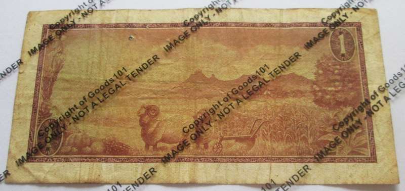 One Rand Republic of South Africa Serial Nr A492 050147