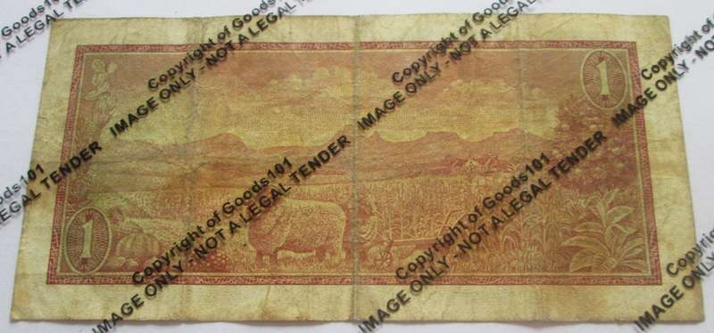 One Rand Republic of South Africa Serial Nr A675 563066