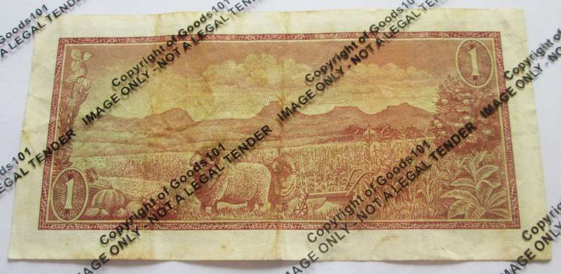 One Rand Republic of South Africa Serial Nr A742 854659