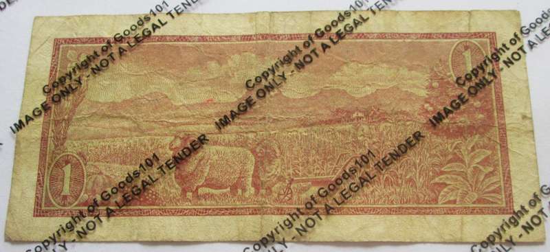 One Rand Republic of South Africa Serial Nr B591 887562