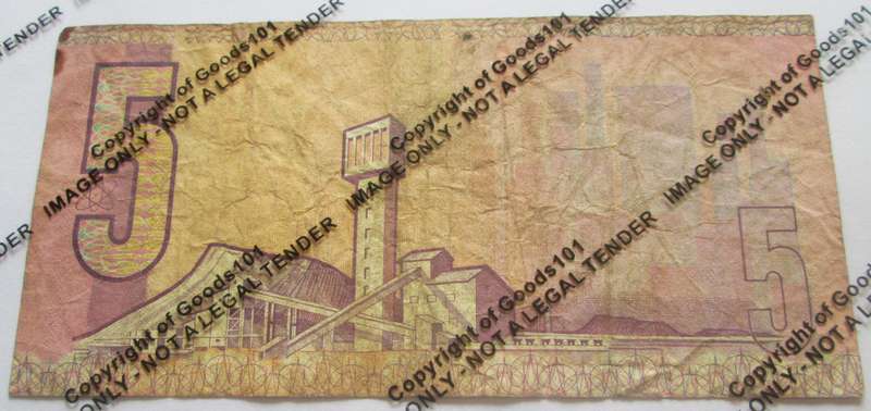 Five Rand Republic of South Africa Serial Nr B740 176252