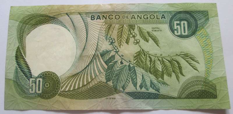 1972 Angola 50 Escudos Serial No YC 70604