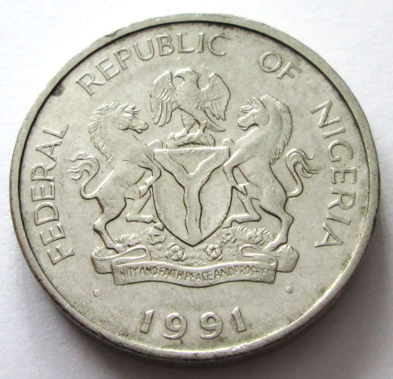 1991 Nigeria 1 Naira