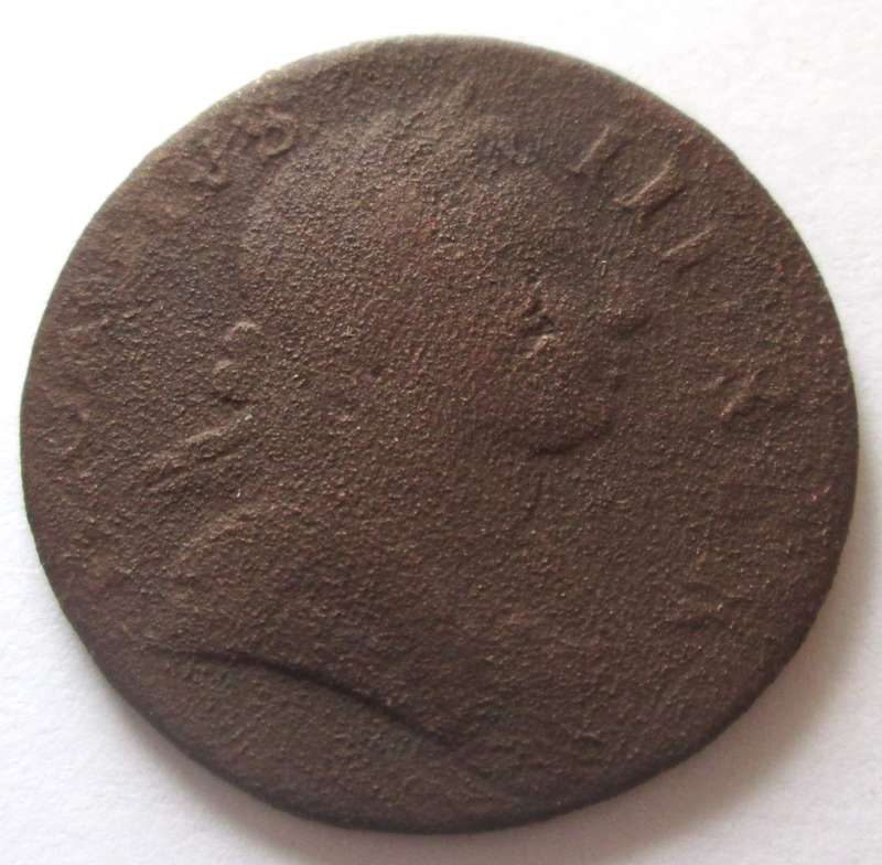 1777 United Kingdom Half Penny Ancient Coin