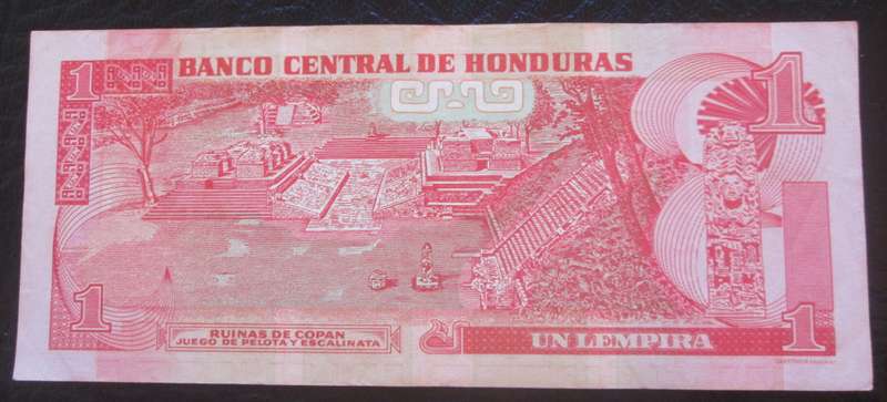1992 Honduras 1 Lempira Serial No EP 2720252