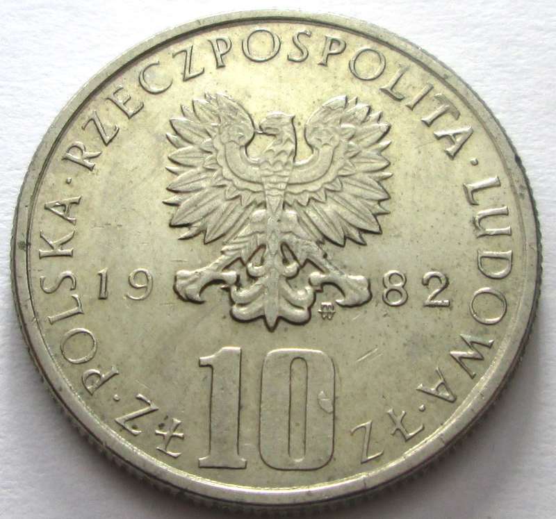 1982 Poland 10 Zlotys