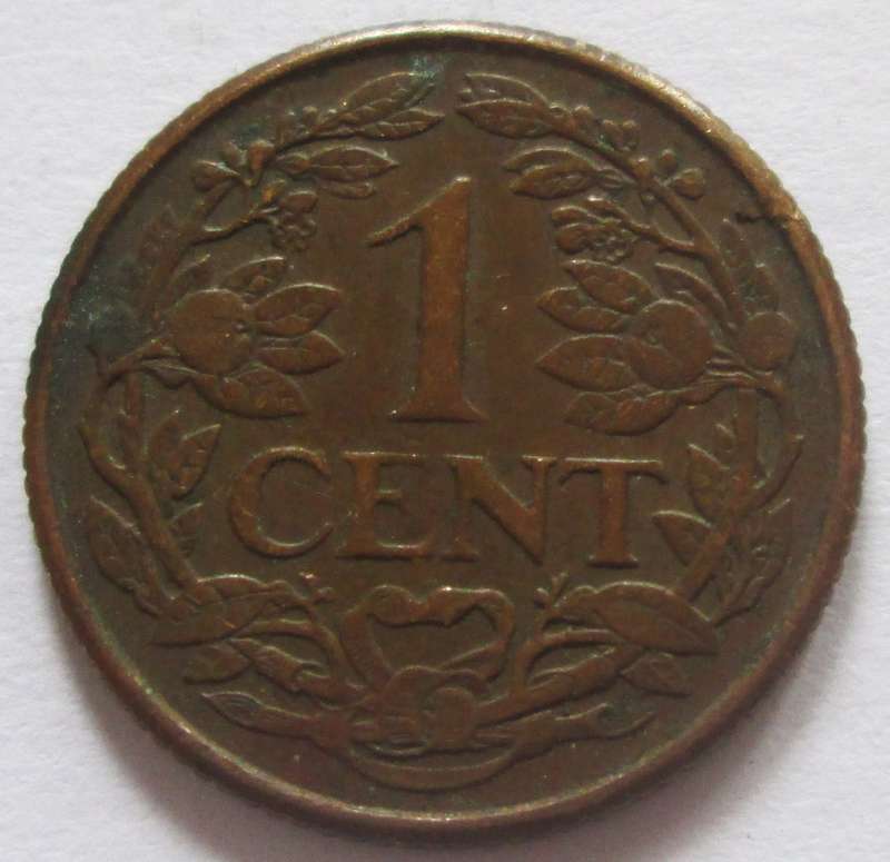 1952 Netherlands Antillen 1 Cent