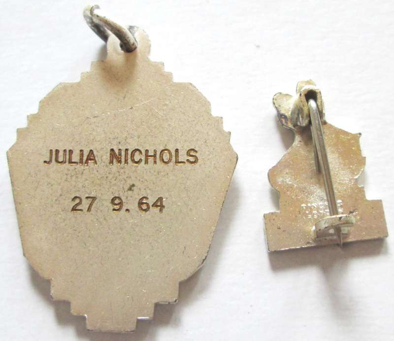 1964 International Dance Masters Medal and Pin