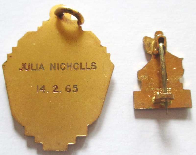 1964 International Dance Masters Medal and Pin