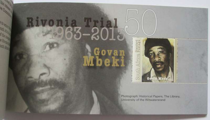 Rivonia Trial 1963 - 2013 Booklet with 12 Miniature Stamps Sheets