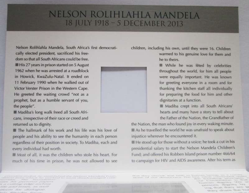 Nelson Mandela His Legacy 18th July 1918 - 5th December 2013
