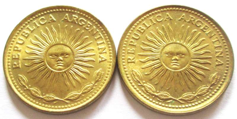 10 Pesos Argentina 1976 + 1977
