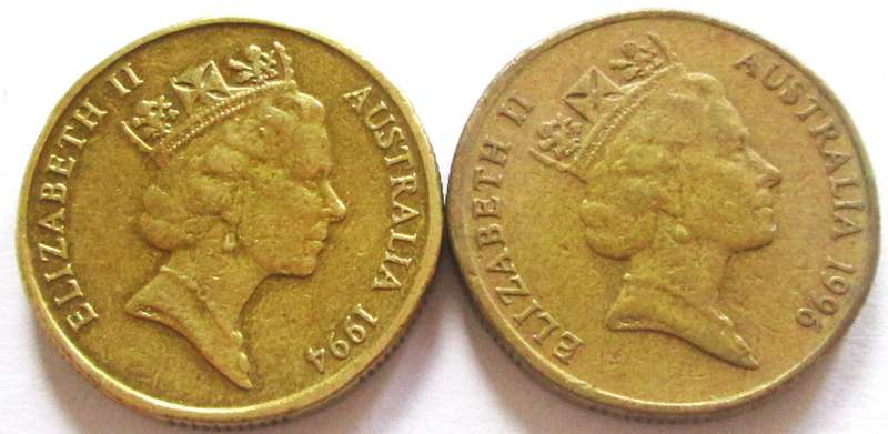 1 Dollar Australia 1994 + 1996