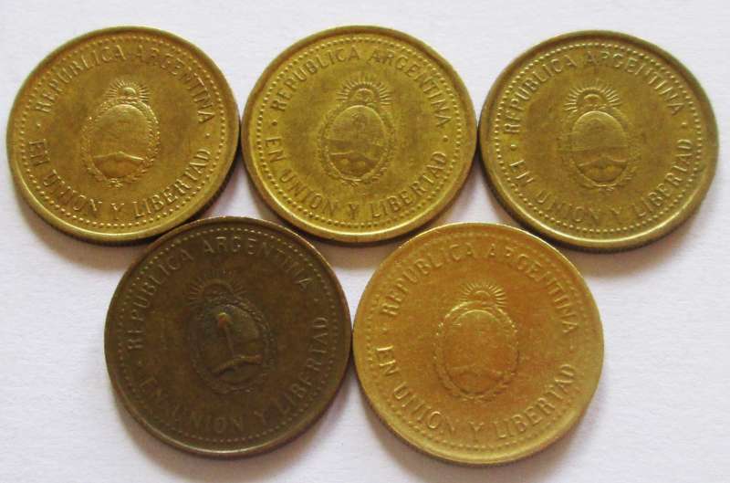 10 Centavos Argentina 1992 - 1994 + 2004 + 2008