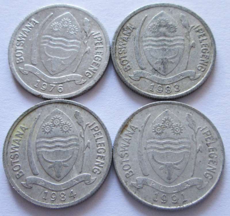 1 Thebe Botswana 1976 + 1983 + 1984 + 1991