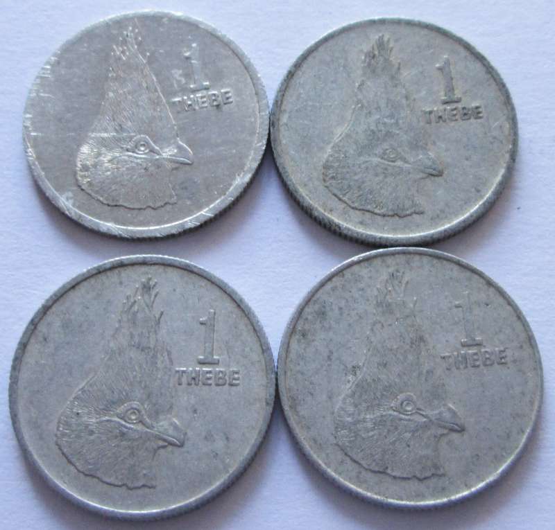 1 Thebe Botswana 1976 + 1983 + 1984 + 1991