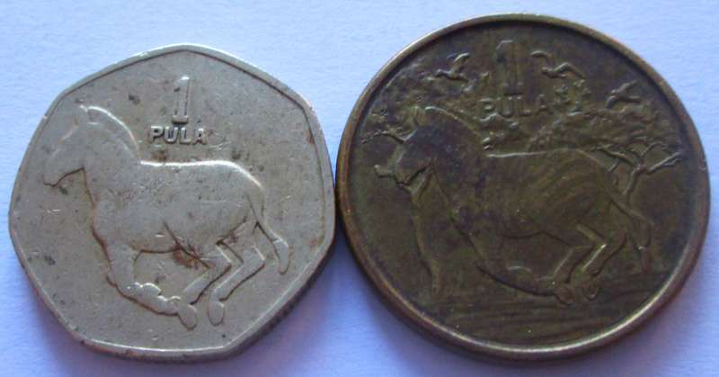 1 Pula Botswana 1991 + 2013