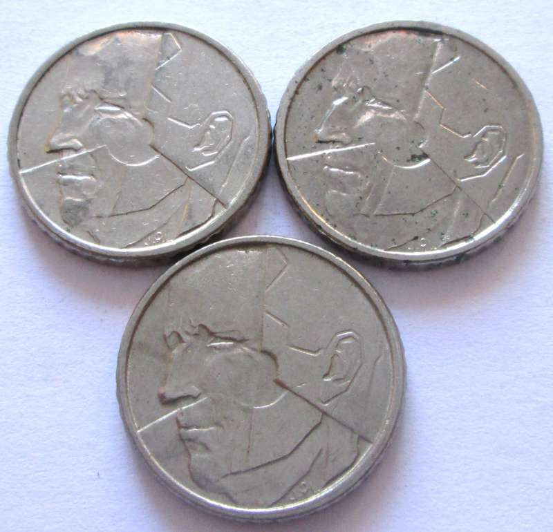 50 Francs Belgium 1987 + 1991 + 1992