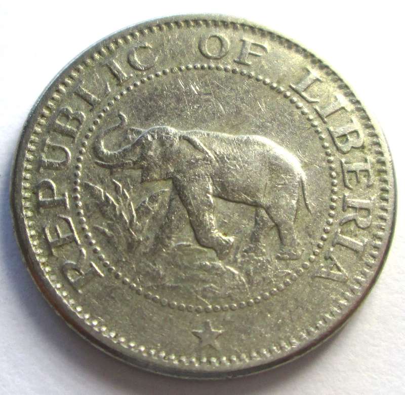 1961 Liberia 5 Cents