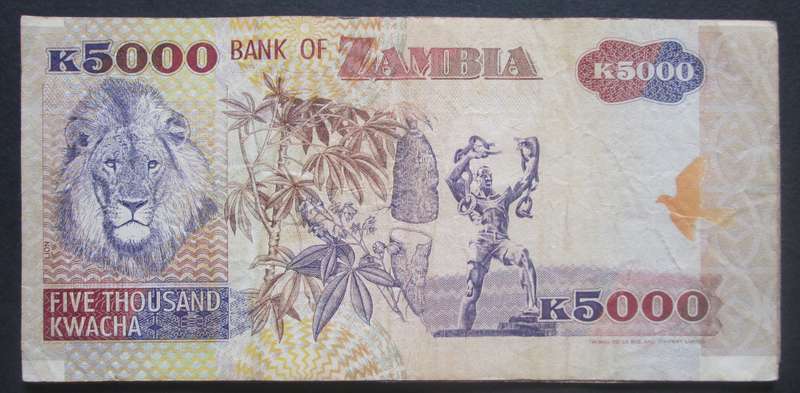 2001 Zambia 5000 Kwacha