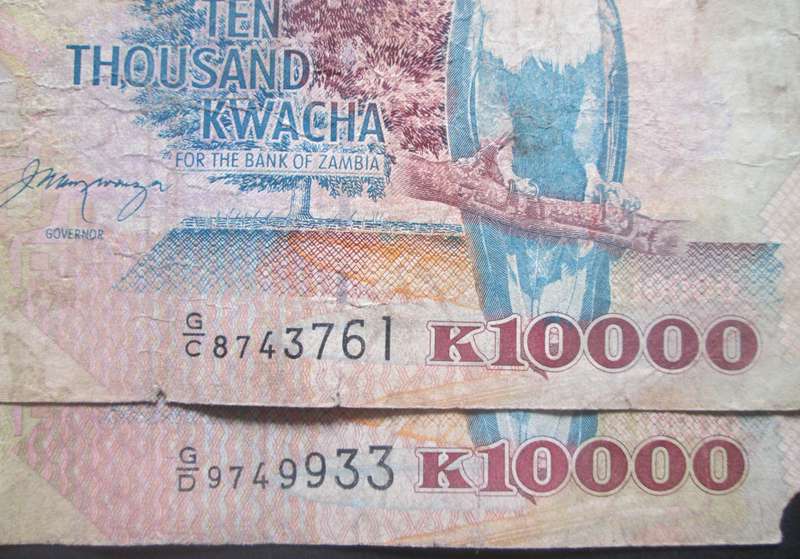 1992 Zambia 10 000 Kwacha