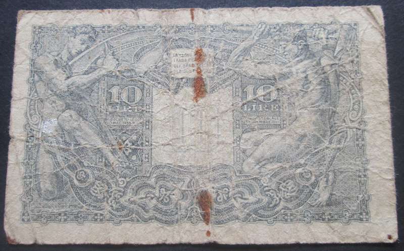 10 Lire Italy Serial No 0201 818459